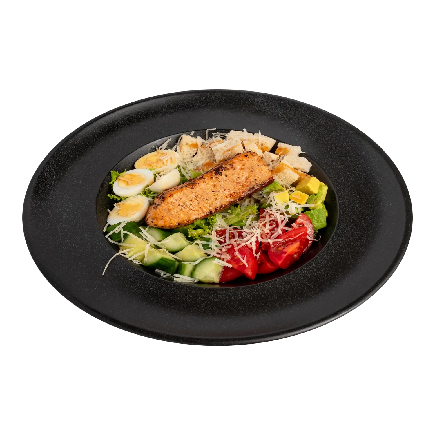 Стейк-салат з лососем