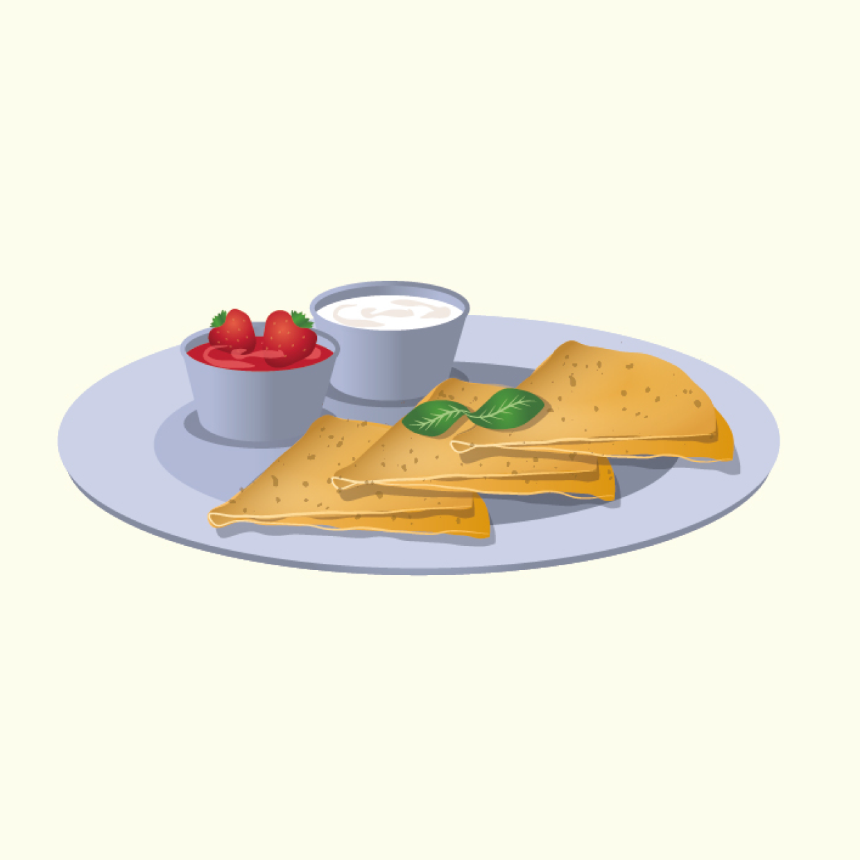 Млинці зі сметаною